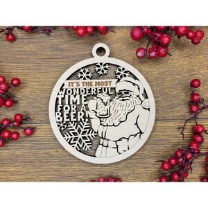 Most Wonderful BEER Funny Christmas Ornaments Naughty Nice Gifts